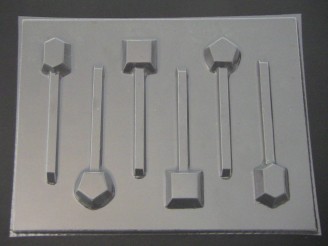3553 Jewels Chocolate or Hard Candy Lollipop Mold